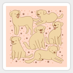 Cute labrador retriever illustration Sticker